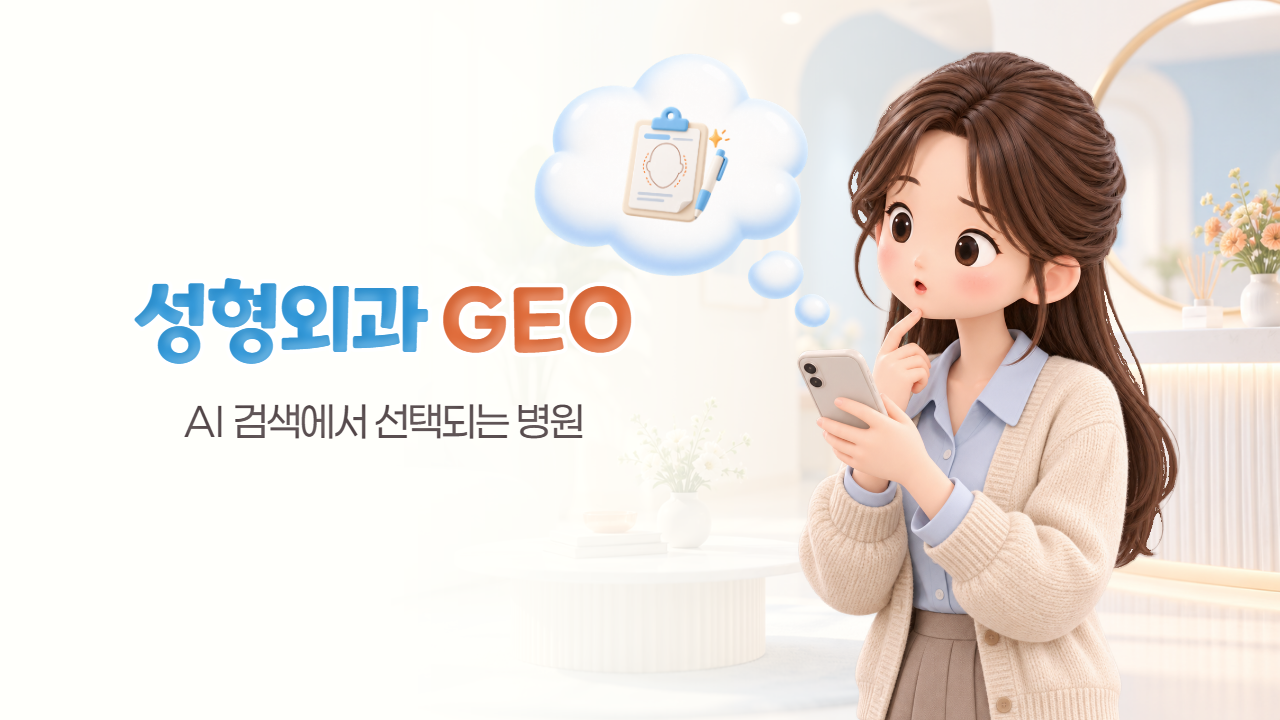 성형외과 GEO, AI마케팅에서 병원GEO로 환자들에게 선택되기