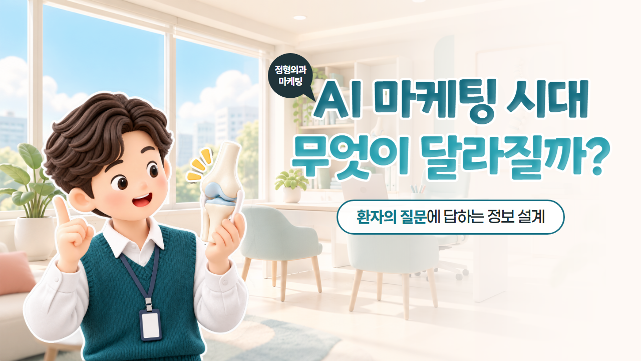 정형외과마케팅, AI 마케팅 시대 무엇이 달라져야할까요?