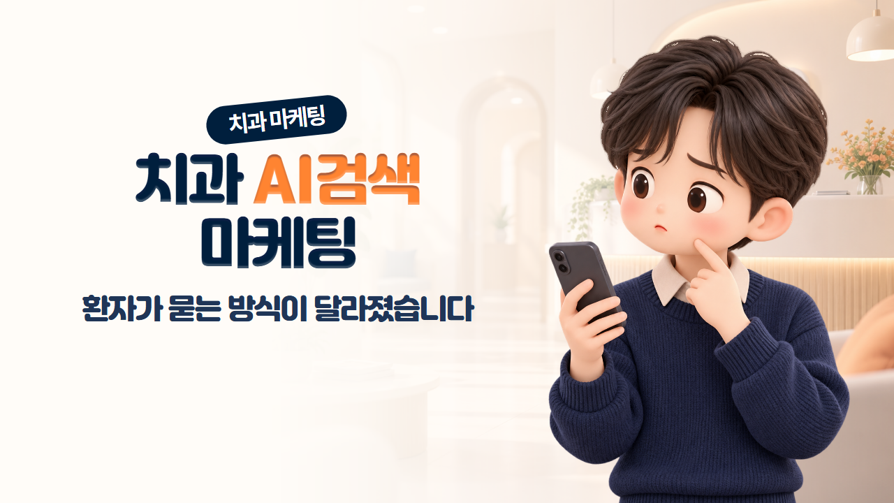 치과AI검색 마케팅, 환자의 방식이 달라지듯 치과마케팅의 방향도 달라져야 합니다